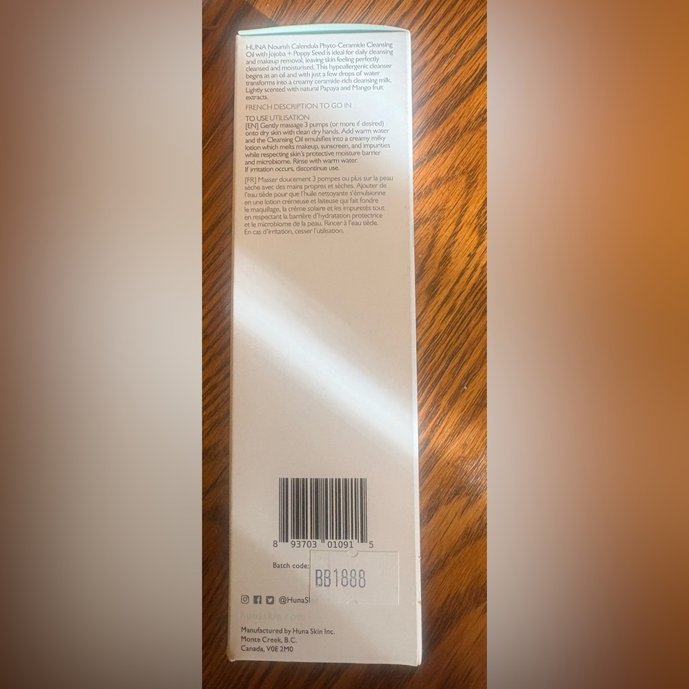NWT Huna Calendula Phyto-Ceramide Cleansing Oil - Picture 6 of 16